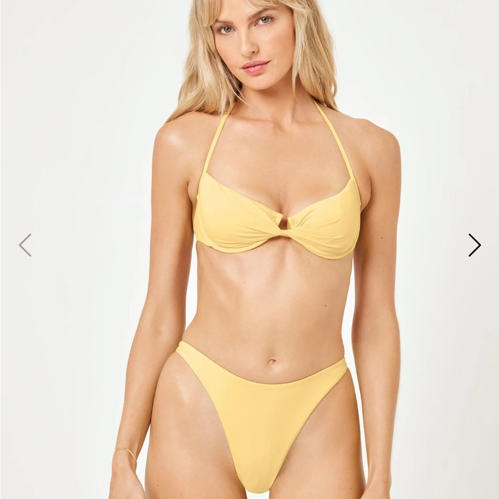 L*Space (SET) Daisy Yellow Bikini Set